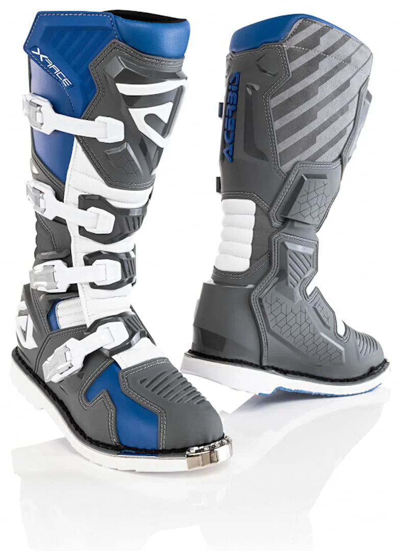 Acerbis Herren X-race Stiefel, Blau Grau