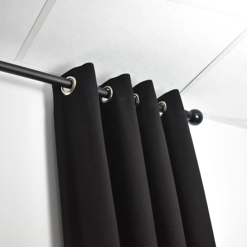 ACOUSPANEL Akustikvorhang aus undurchsichtigem Stoff, Masse: 2,95 x 3 m, schwer entflammbar, zweisei - Image 4