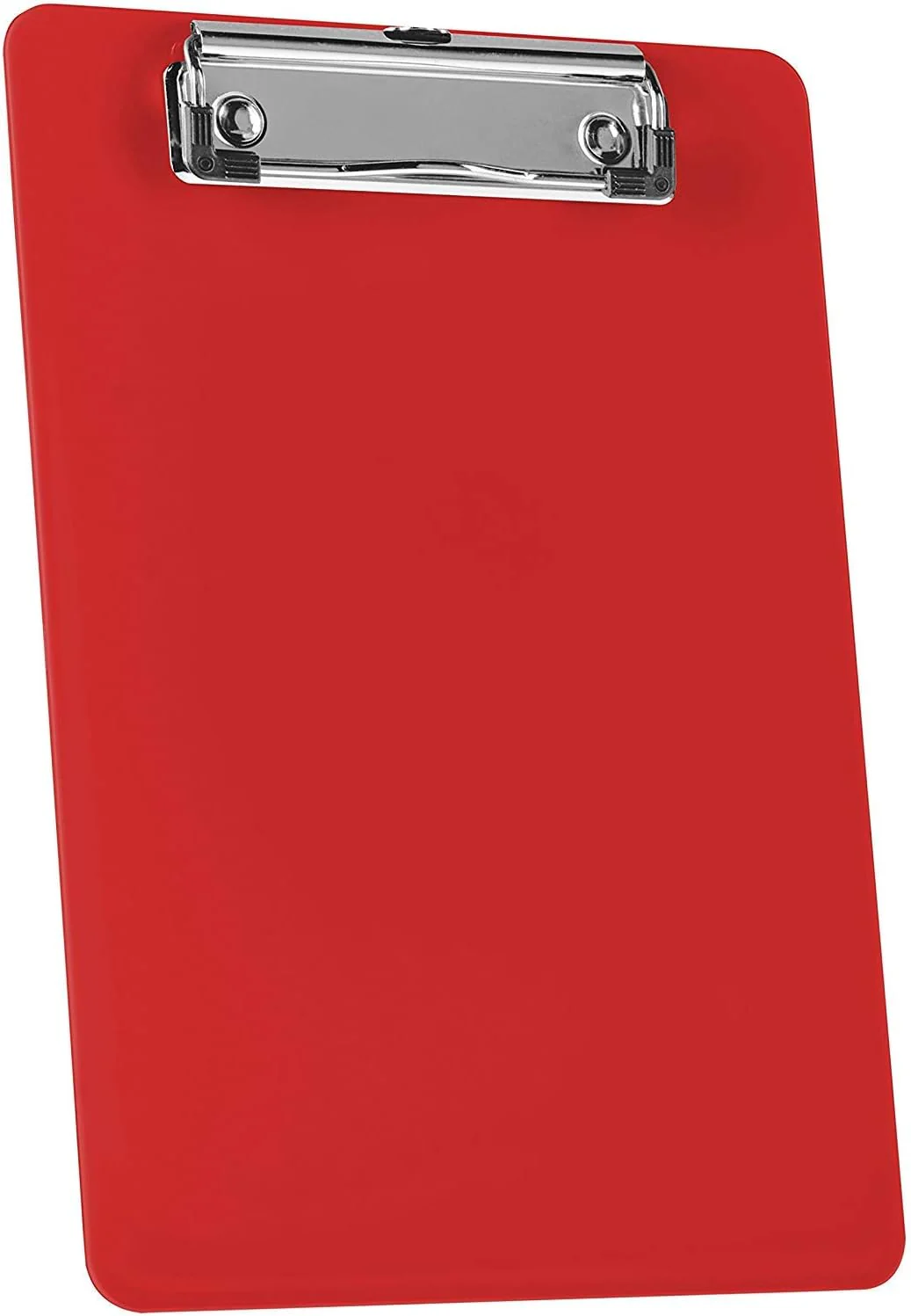 Acrimet Klemmbrett Memo (23.5 cm x 16 cm) Flacher Metallklammer (Rot Farbe) (Plastik) (6er-Pack) - Image 2