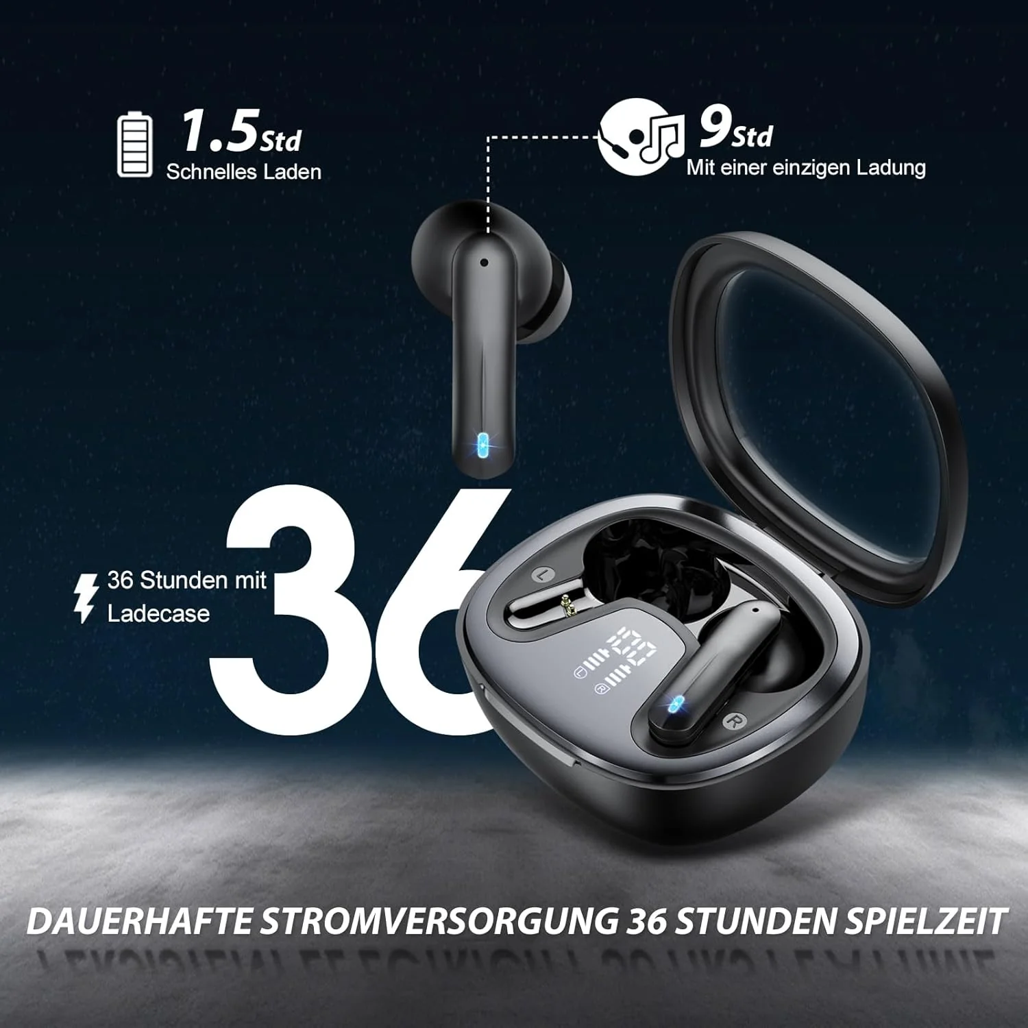 AI Kopfhörer Übersetzer, 3-in-1 Translator Earbuds, Bluetooth 5.4 Sprachübersetzer 135 Sprachen mit - Image 6