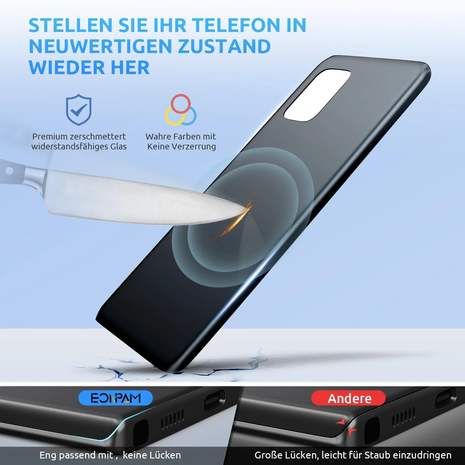Akkudeckel für Xiaomi Mi 10 Lite 5G Rückseite Glas Original Backcover Back Glas Ersatz mit Reparatur - Image 2