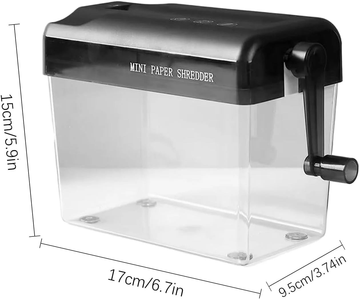 Aktenvernichter, Schreibtisch-Aktenvernichter, Papierschneider für Dokumente, Schreibtisch-Zerkleine - Image 5