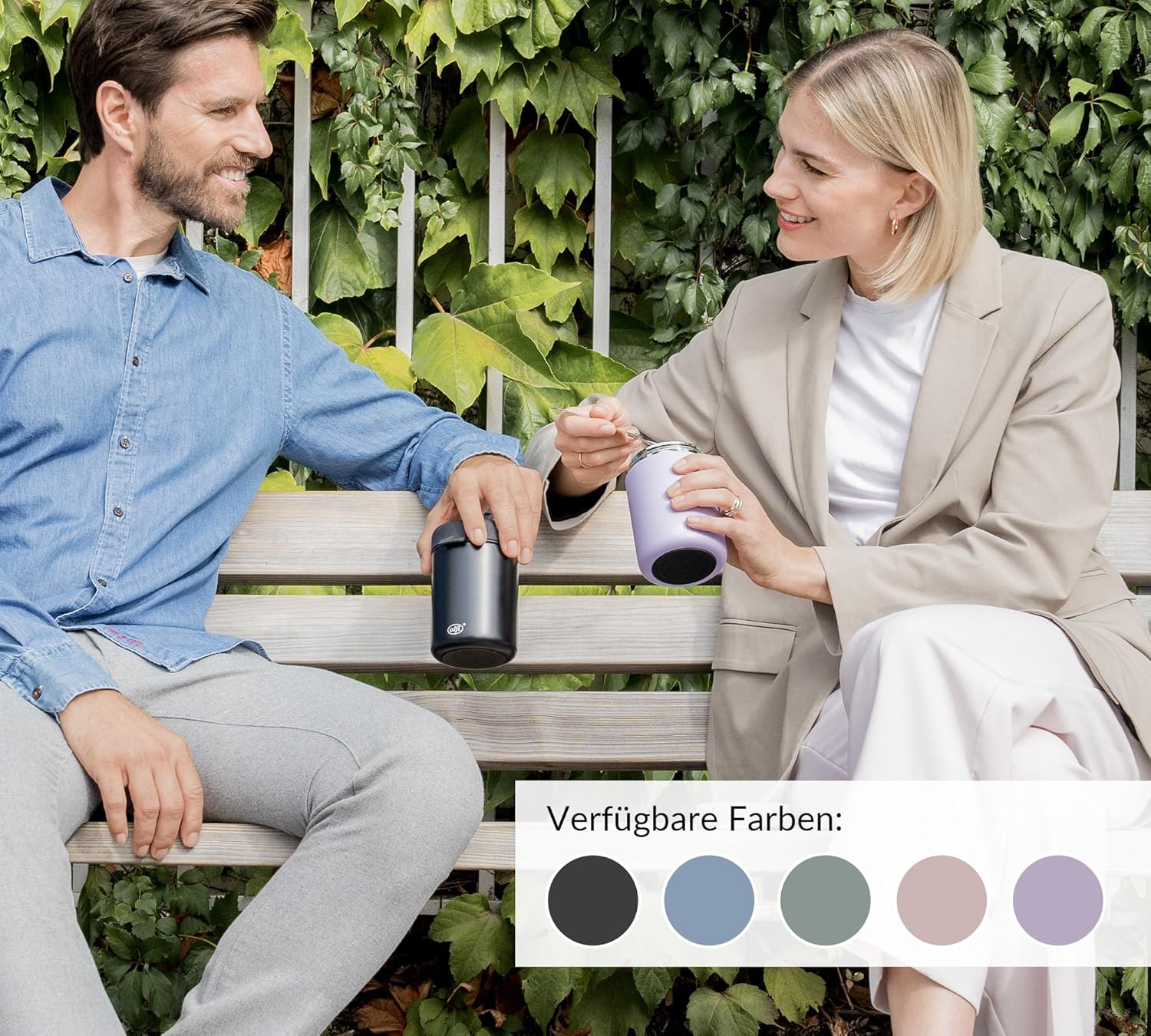alfi ISO FOOD MUG 350ml, lila pastell, Edelstahl Thermobehälter für Essen, Isolierbehälter für Suppe - Image 2