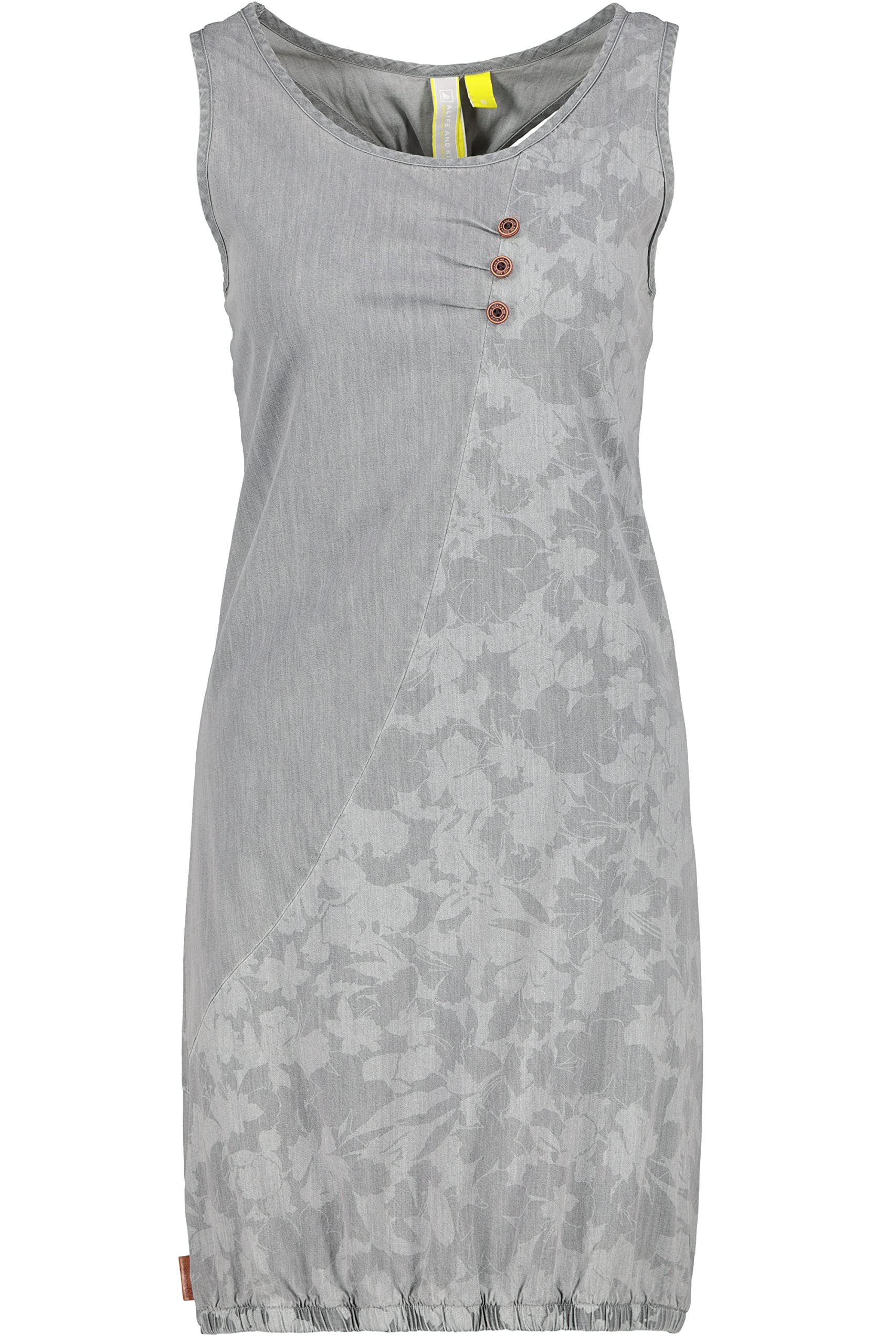 ALIFE and Kickin CameronAK DNM B Top Dress Damen L Light Grey Denim, L Light Grey Denim