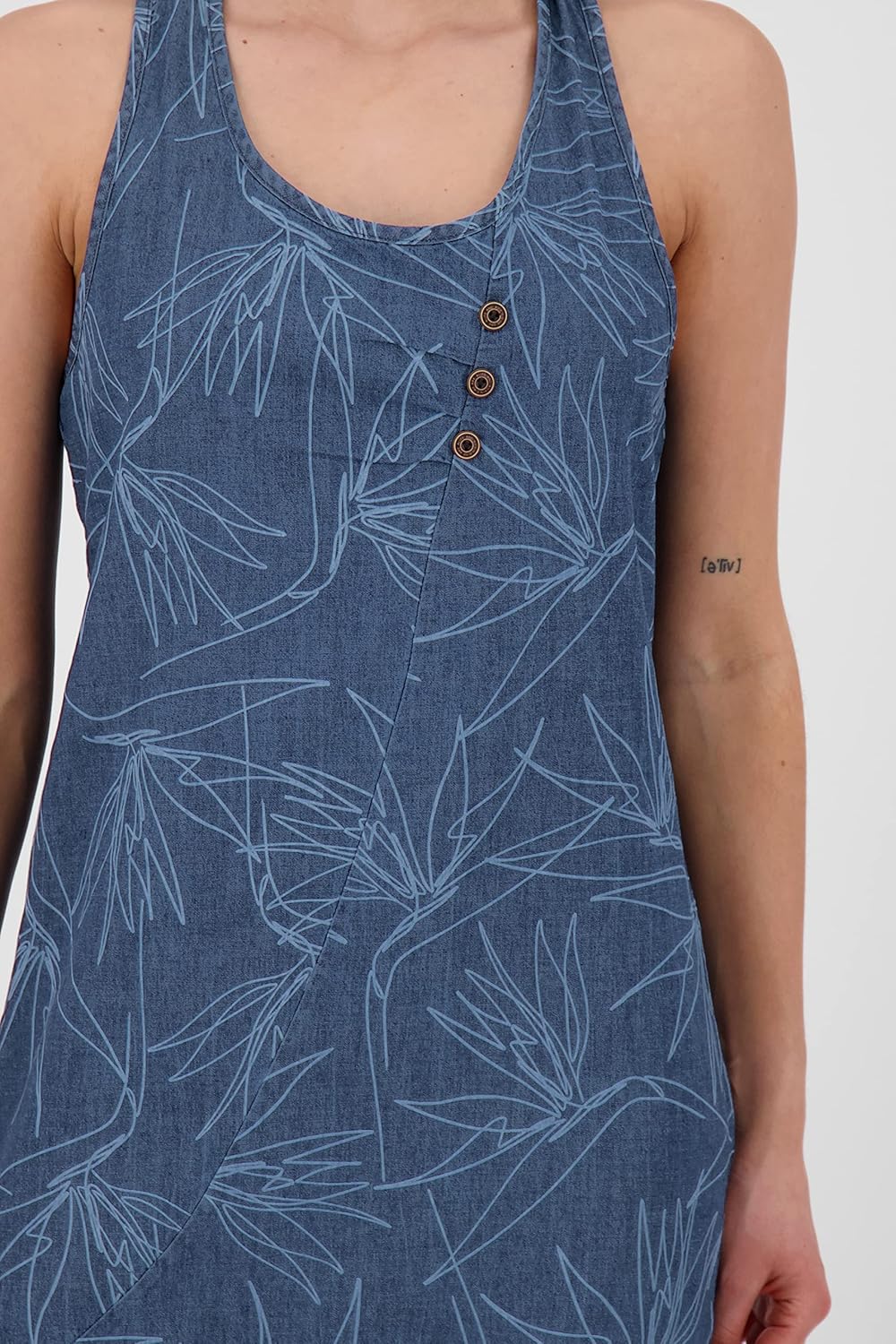 ALIFE and Kickin CameronAK DNM B Top Dress Damen S Denim, S Denim - Image 5