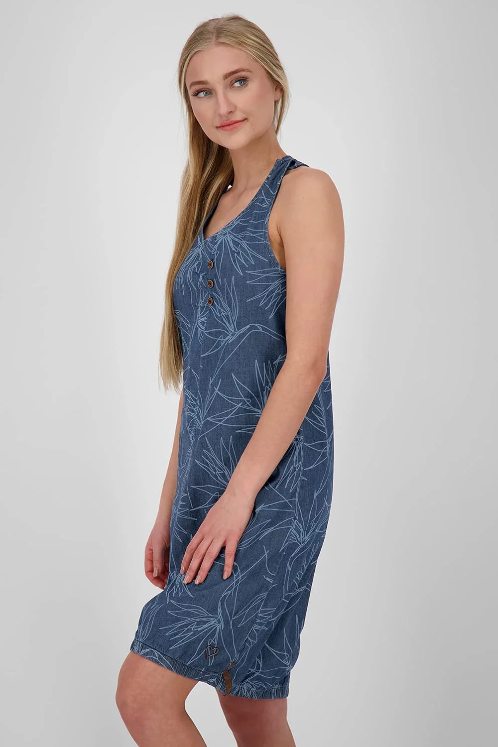 ALIFE and Kickin CameronAK DNM B Top Dress Damen XS Denim, XS Denim - Image 3