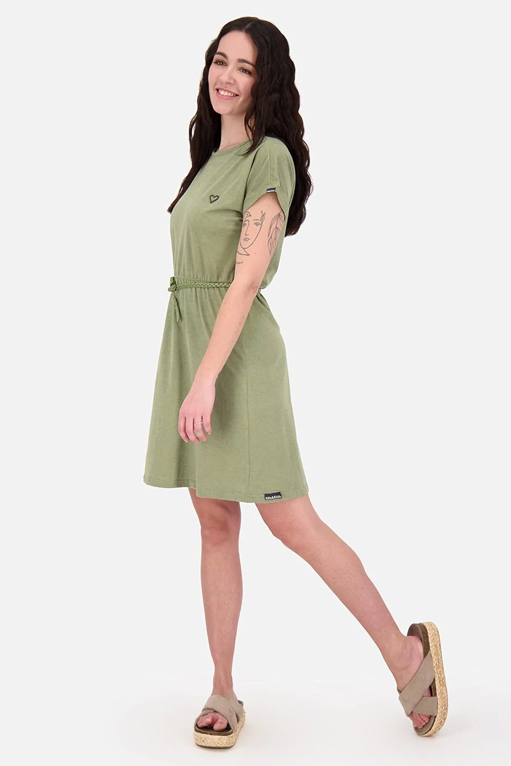 ALIFE and Kickin NoraAK A Shirt Dress XS Dust Melange, XS Dust Melange - Image 6