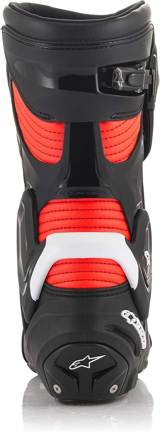 Alpinestars Herren Smx Plus V2 Boots Black/White/Fluo RedMotorcycle Clothing 44 EU Black White Fluo - Image 5