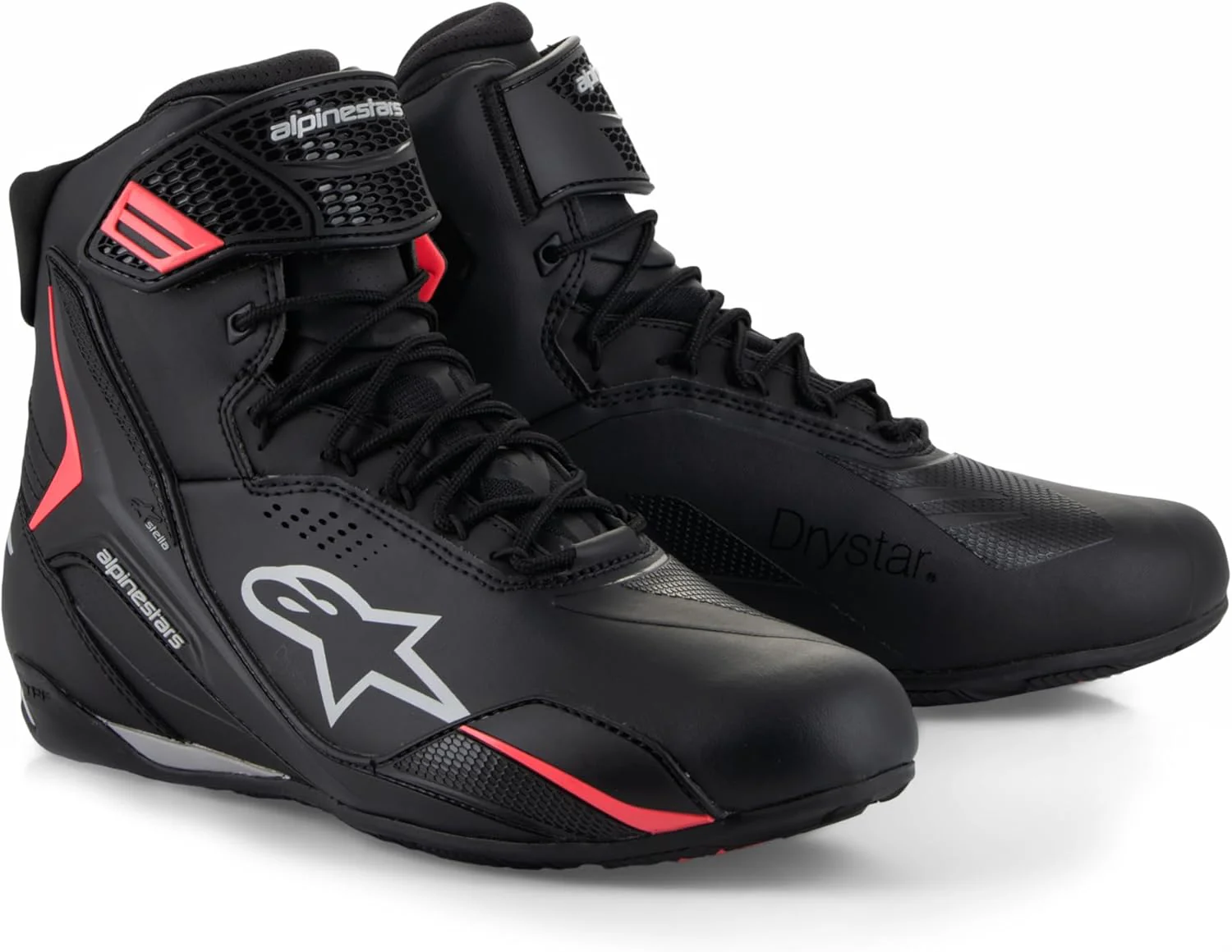 Alpinestars Stella Faster-4 Drystar Schuhe 42 EU Schwarz Grau Pink, 42 EU Schwarz Grau Pink - Image 2