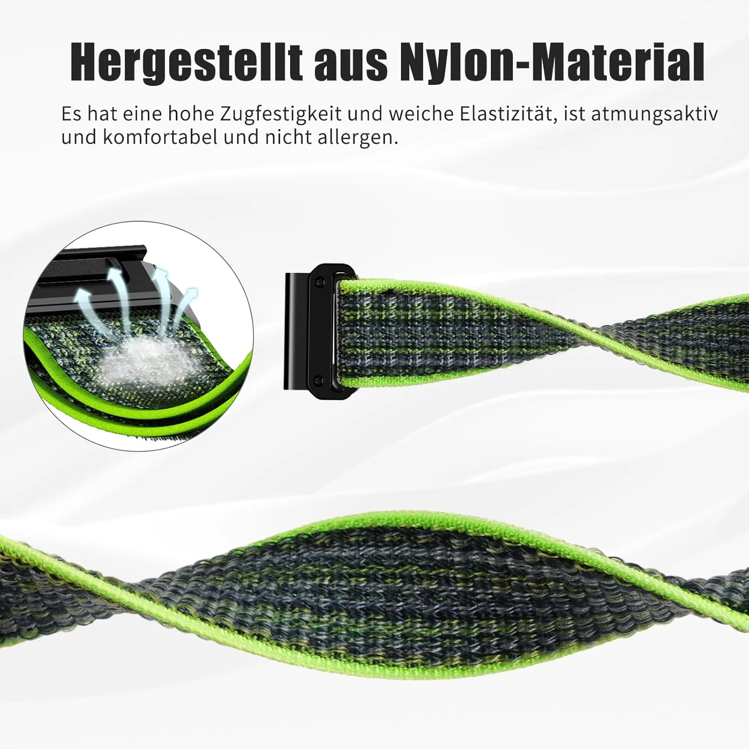 ANBEST 22mm Nylon Armband für Garmin Fenix 7 Pro/6 Pro/Fenix 8 47 mm Armband, Schleife Klettband für - Image 4