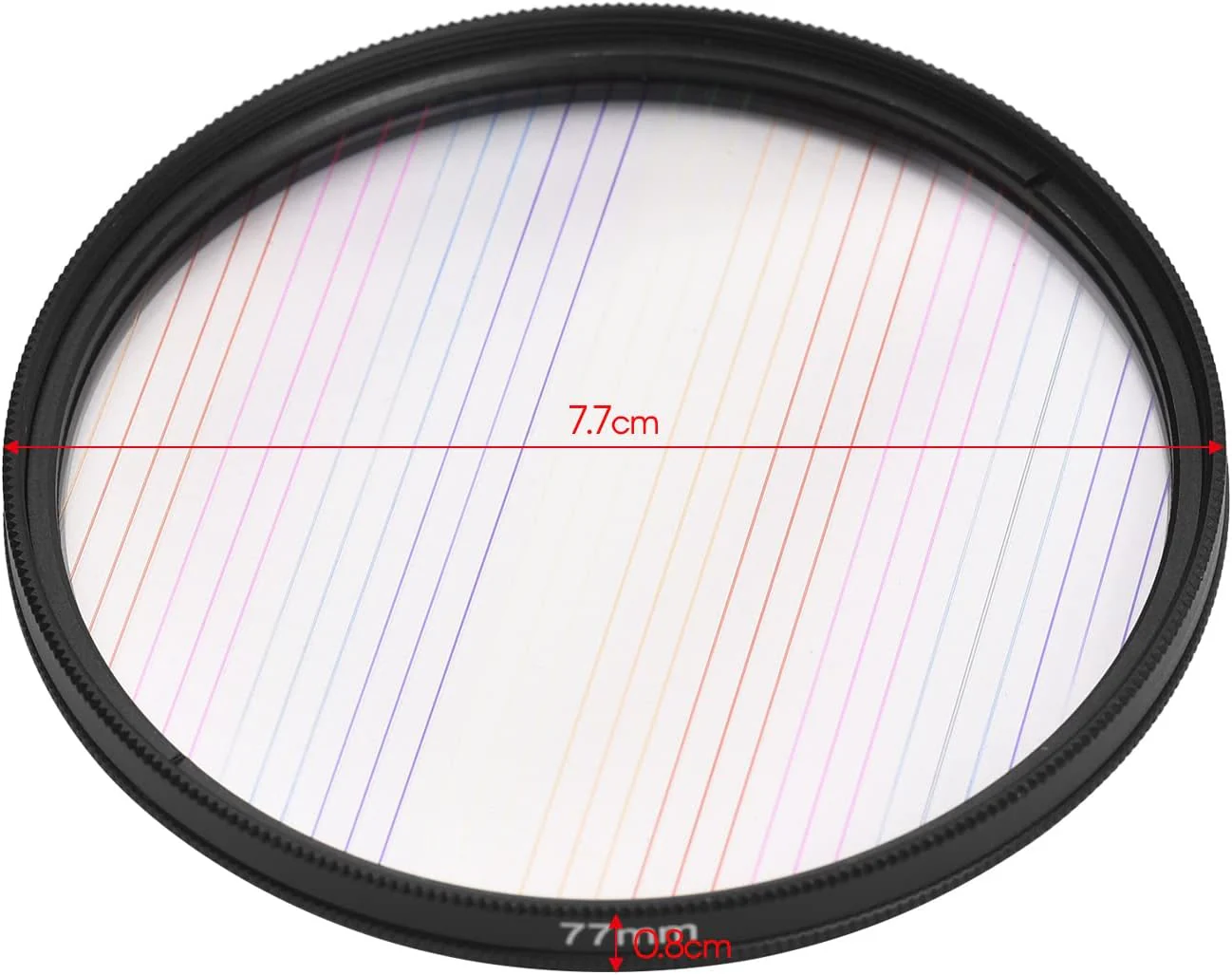Andoer 77 mm Rainbow Streak Lens Filter Special Effects Anamorphic Optical Glass Filter for DSLR Cam - Image 7