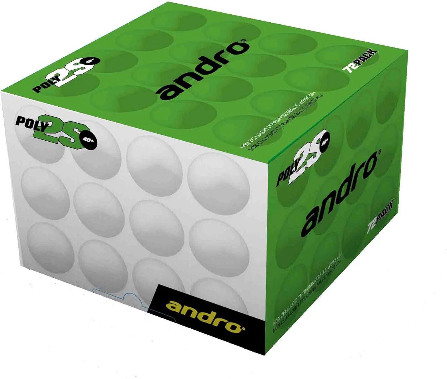 Andro Trainingsball Poly2S** 72er, orange - Image 2