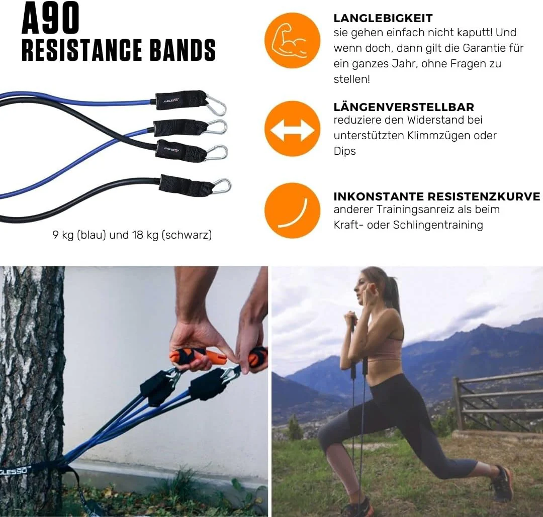 Angles90 Dynamische Fitness Griffe - Befestigbar an Klimmzugstangen - Für Latzug Maschinen & Ruderge - Image 4