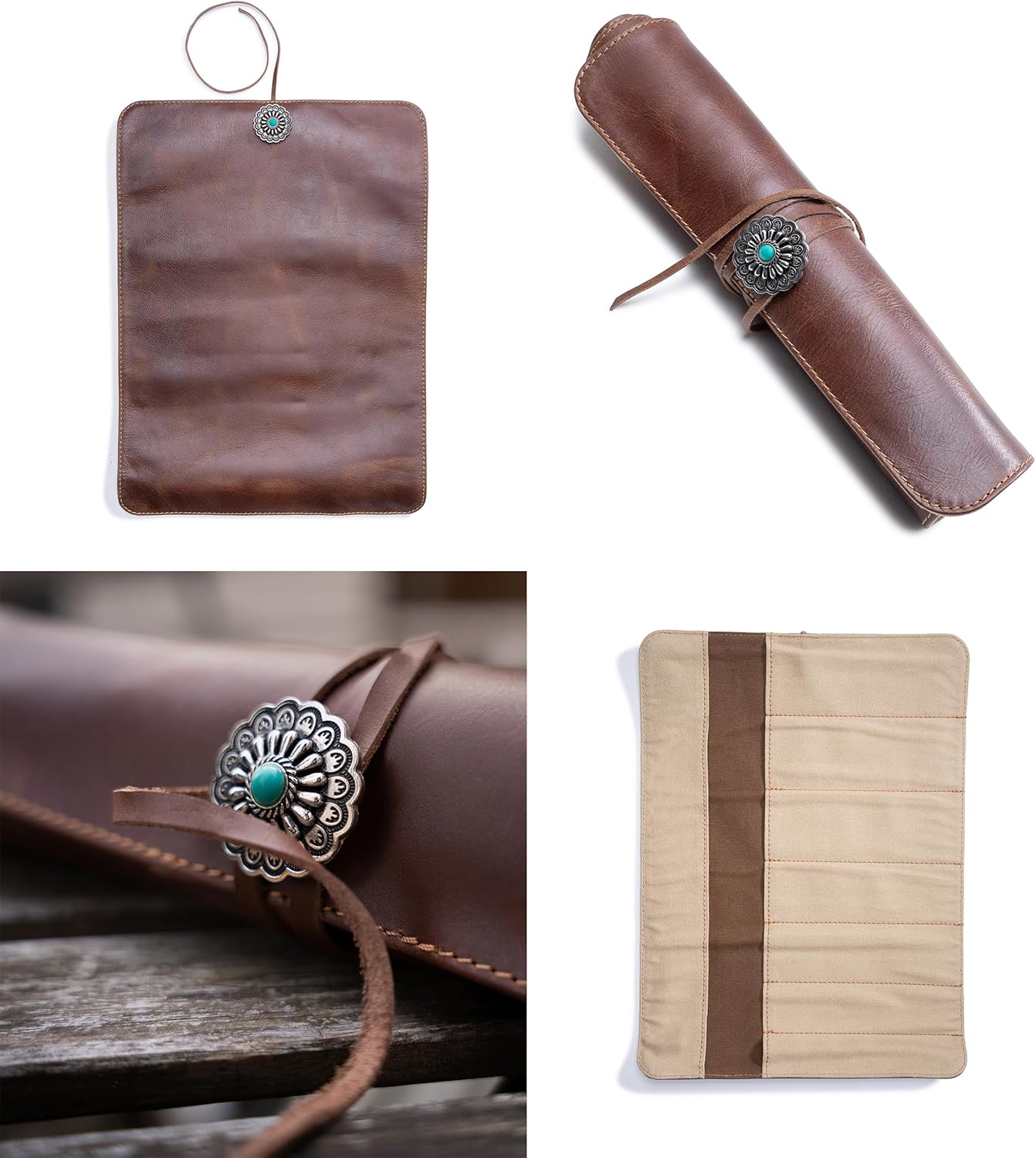 Angus Stoke Messertasche Leder – 7-Fach-Premium Büffelleder Kochmesserrolle – Messer Tasche - Kochta - Image 7
