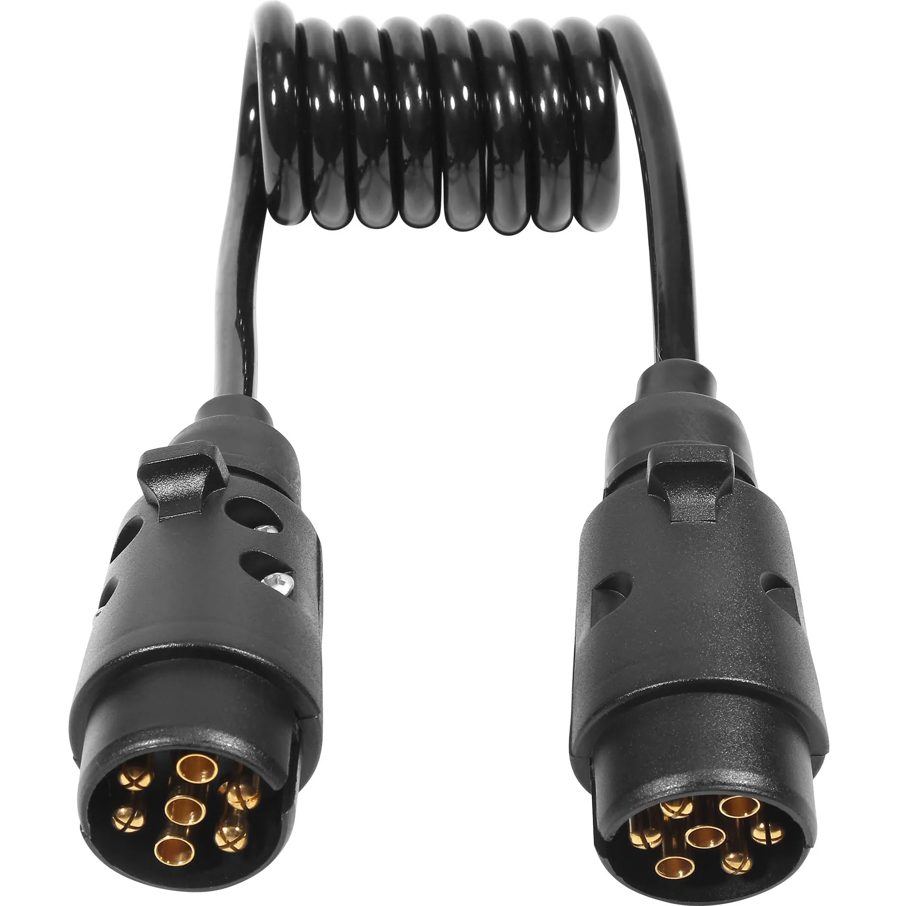 Anhänger Verlängerungskabel Spiralkabel 7adriges 12v Anhängerkabel 7polig 1.1meters Kabel für Anhäng
