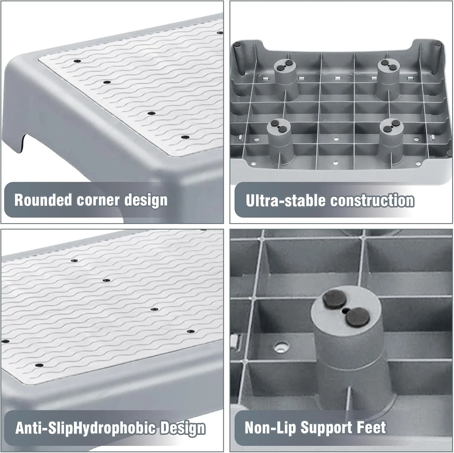 Anti-Rutsch Halbstufe, One Step Stool für Senioren, Trittstufe Bis 200 Kg, Einstiegshilfe für Senior - Image 3