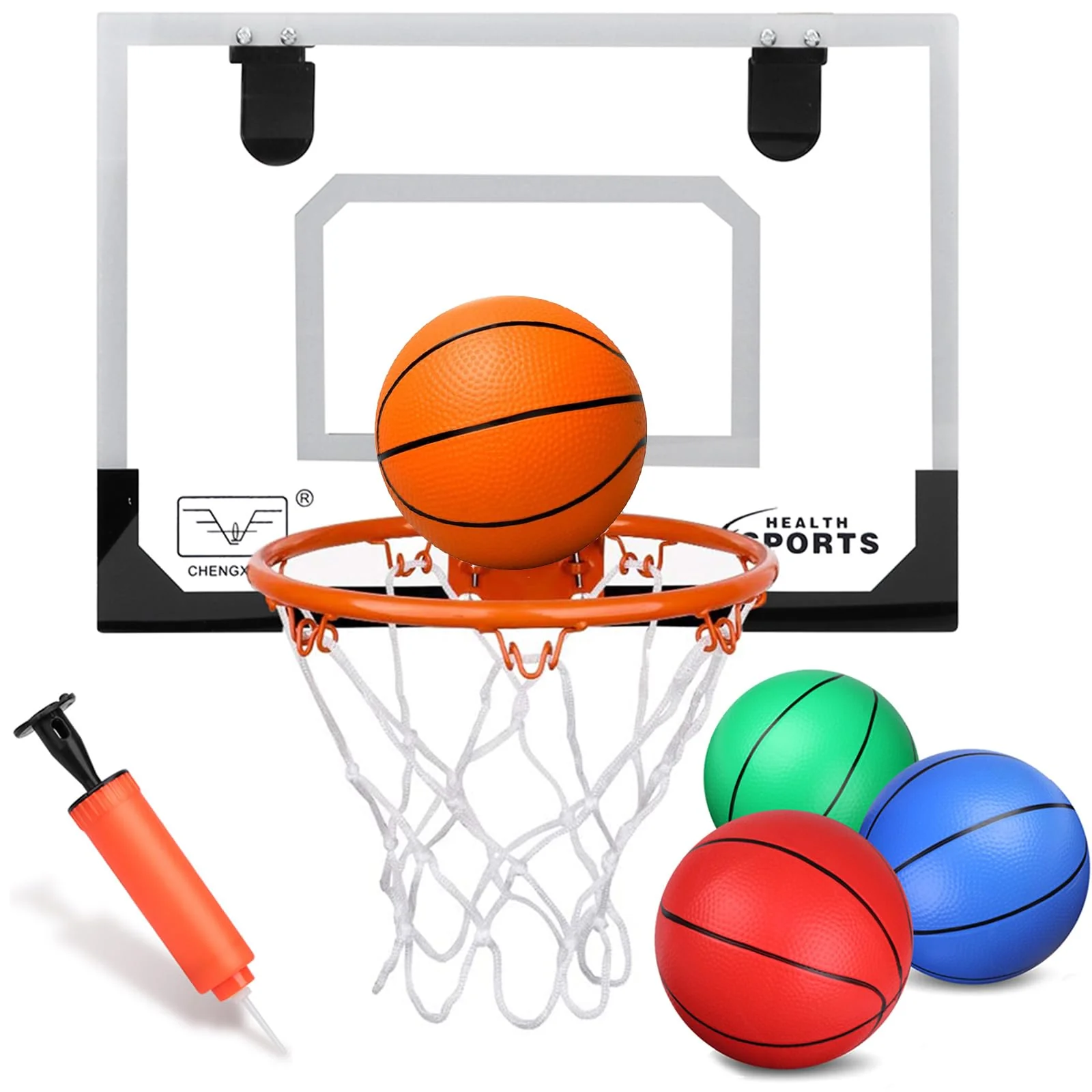 Anzmtosn Mini Indoor Basketball Reifen für Kinder, Kleiner Indoor Basketball Reifen für Tür Metallra