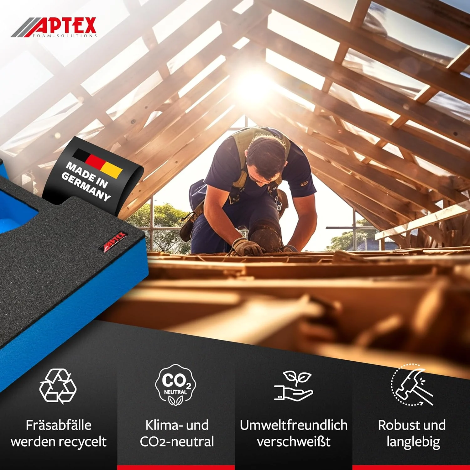 APTEX Schaumeinlage für Bosch Akku-Multicutter GOP 18V-34 – Polstereinlage & Schaumstoffpolsterung f - Image 5