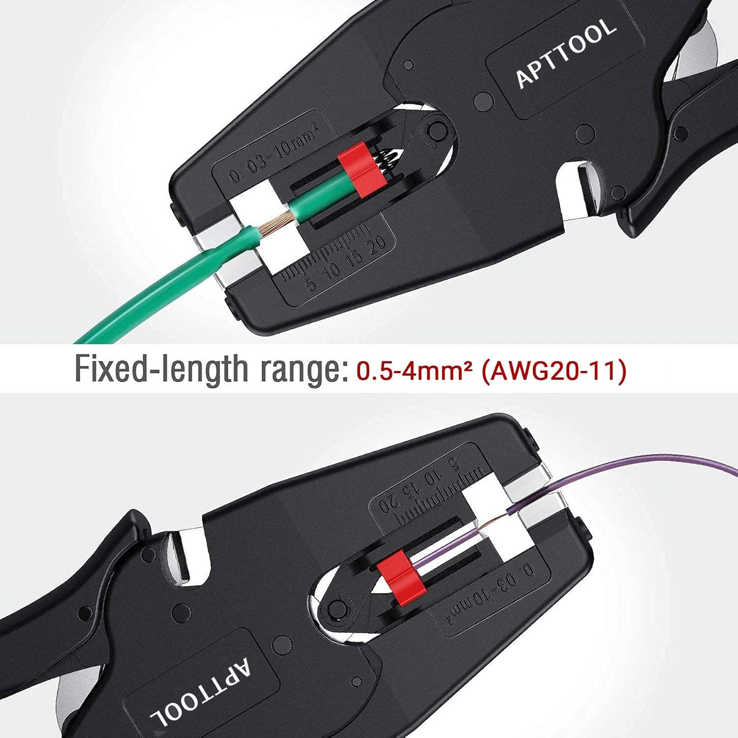 APTTOOL Abisolierzange Automatisch, Klein Abisolier Zange, Abisolierwerkzeug mit Selbsteinstellenden - Image 4