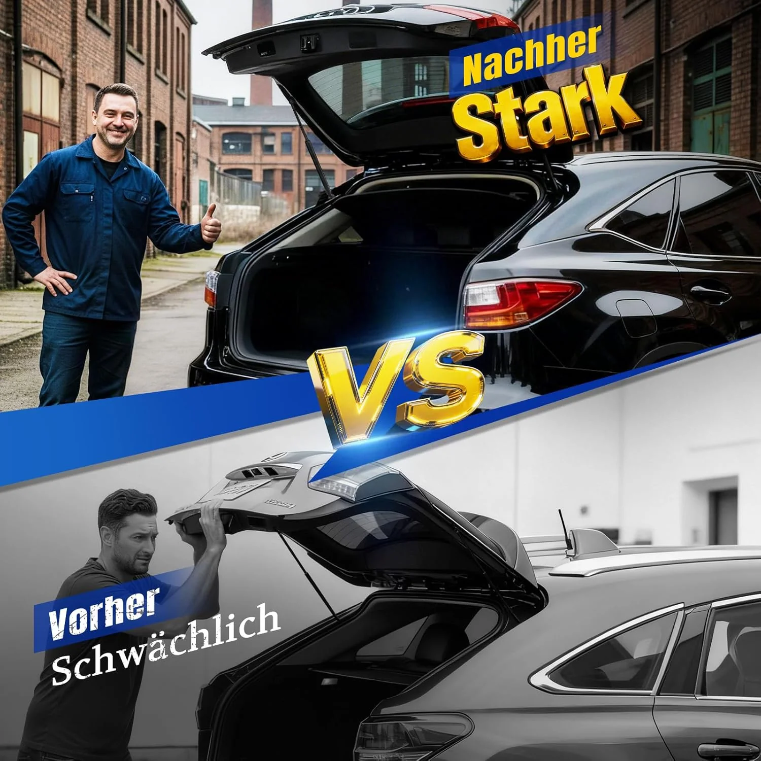 Arana 2x Heckklappe Dämpfer Gasdruckfeder kompatibel mit Polo 6R 6C 1.2L Schrägheck 2011-2014 Polo 6 - Image 3