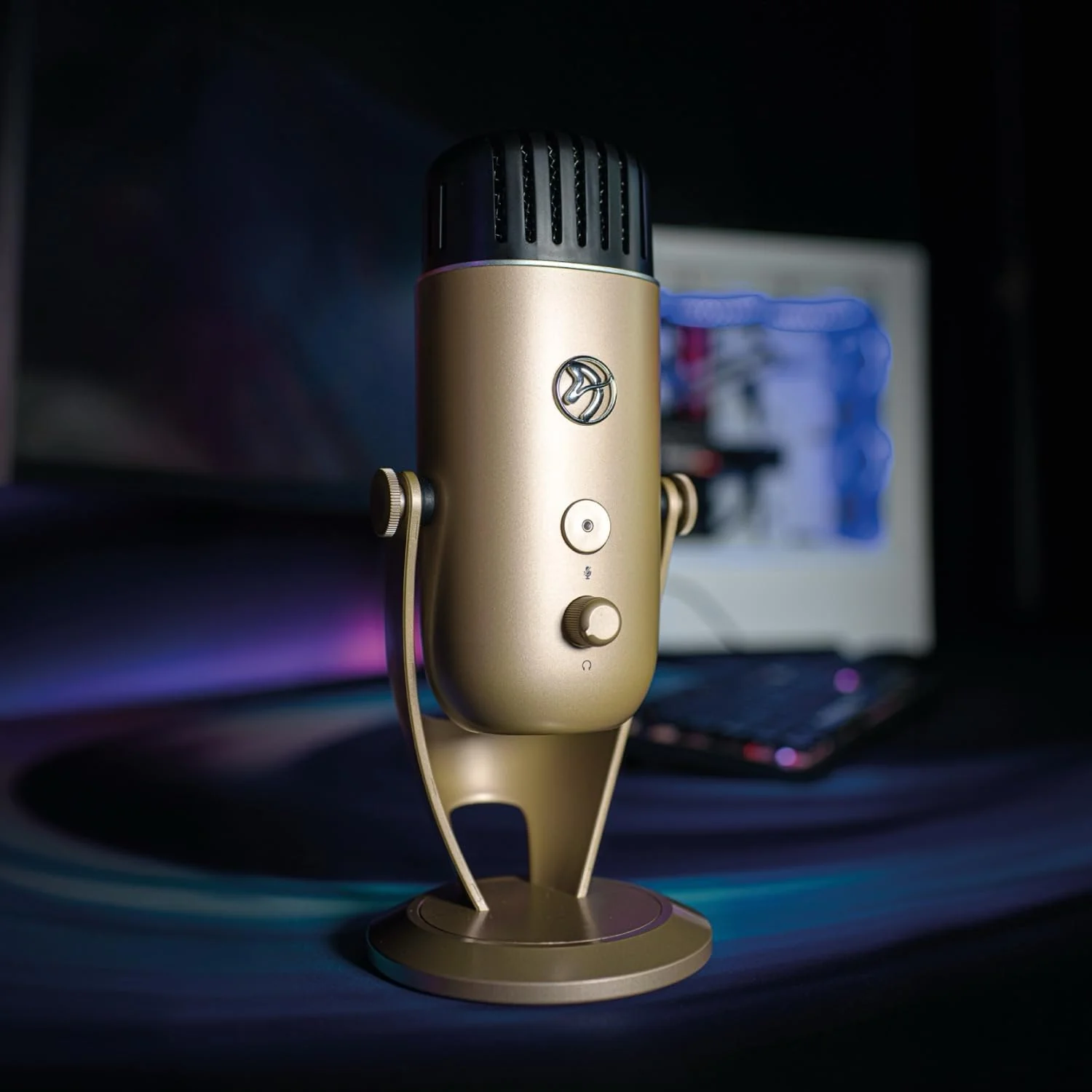 Arozzi Colonna Professional USB Condenser Microphone for PC, Mac, Gaming, Recording, Streaming, Podc - Image 2