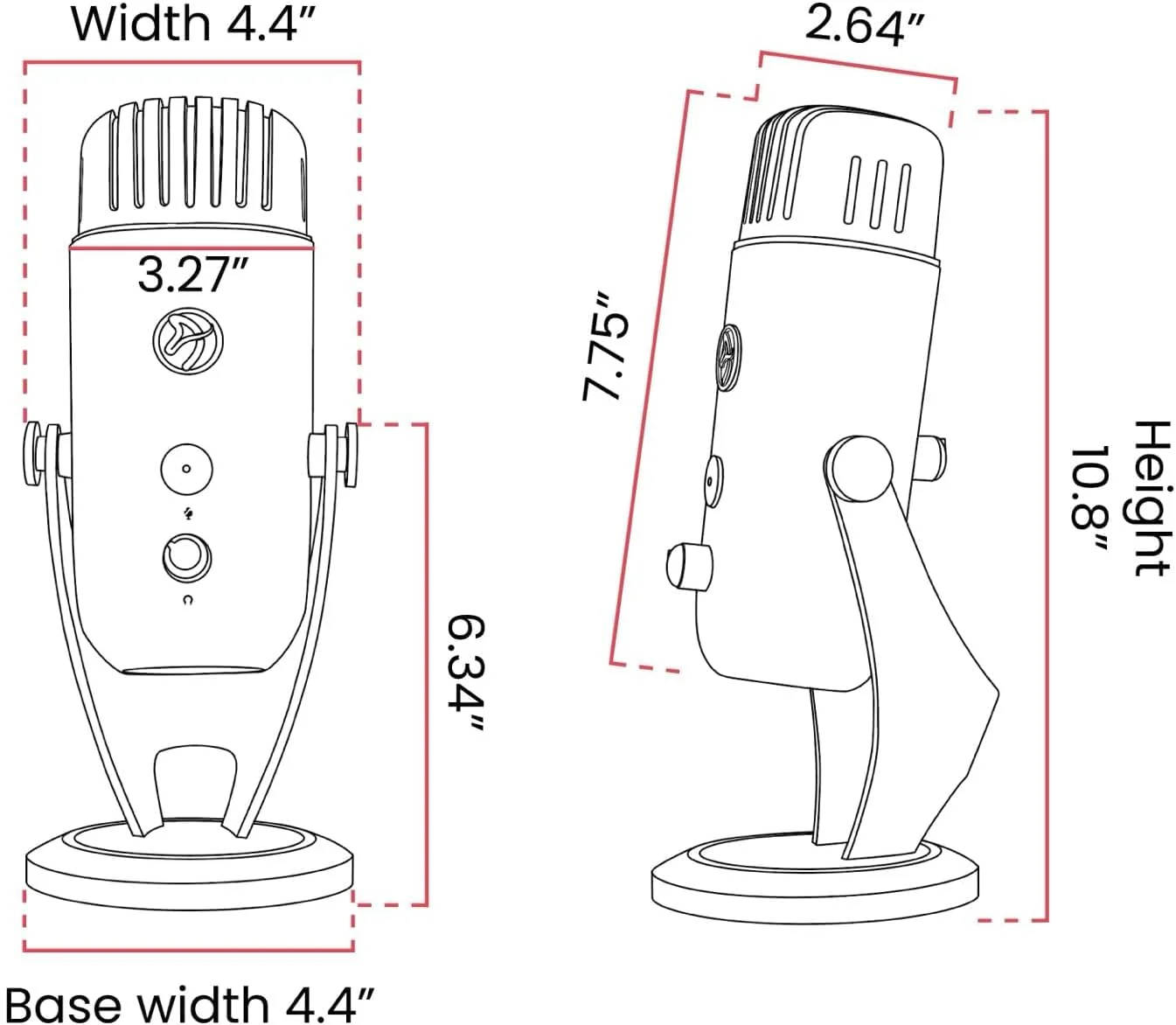 Arozzi Colonna Professional USB Condenser Microphone for PC, Mac, Gaming, Recording, Streaming, Podc - Image 3