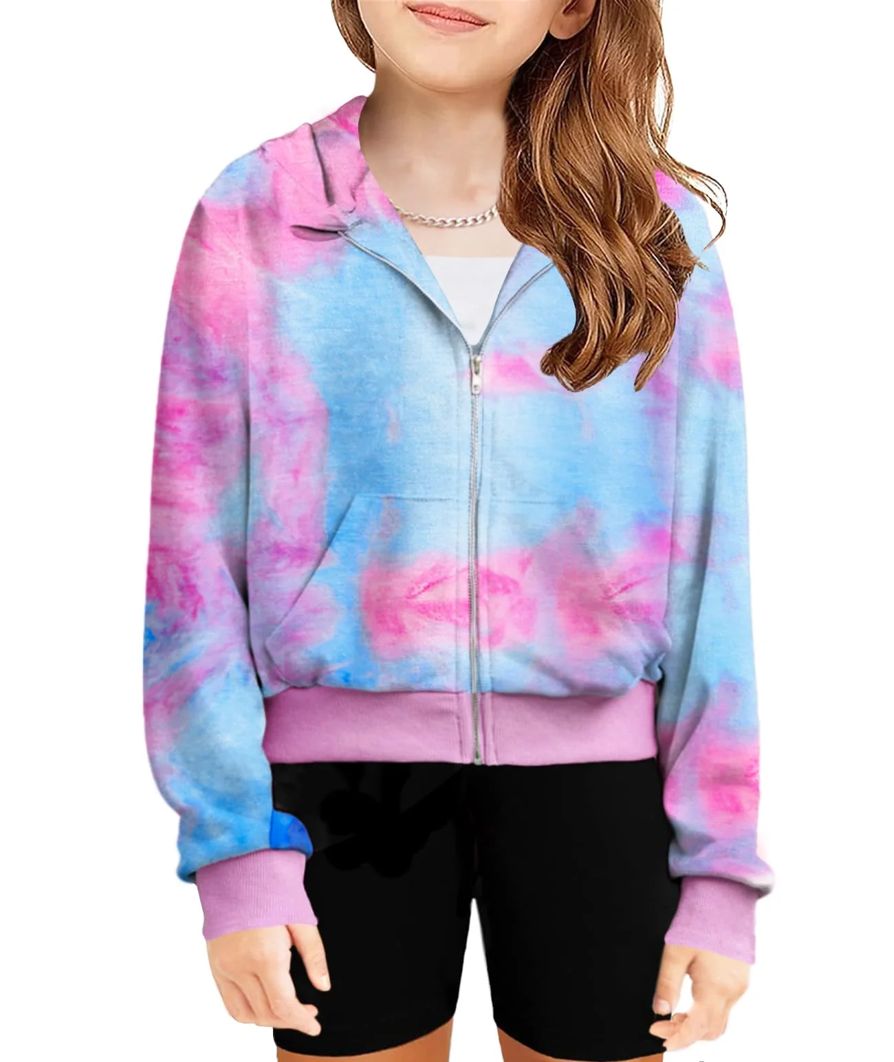 Arshiner Mädchen Kapuzenpullover mit Reissverschluss Kinder Hoodie Langarm Mode Pullover Herbst Wint