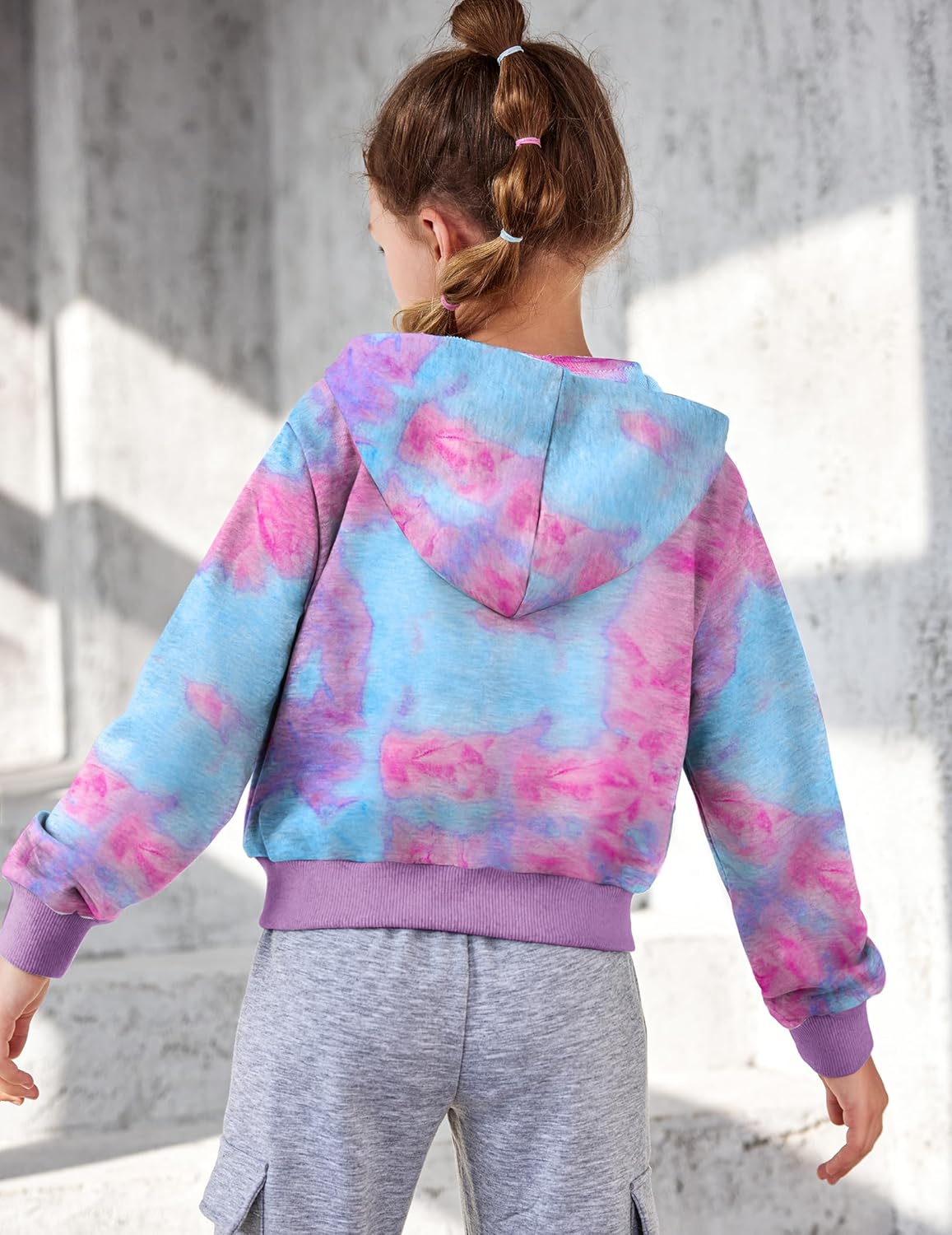 Arshiner Mädchen Kapuzenpullover mit Reissverschluss Kinder Hoodie Langarm Mode Pullover Herbst Wint - Image 5