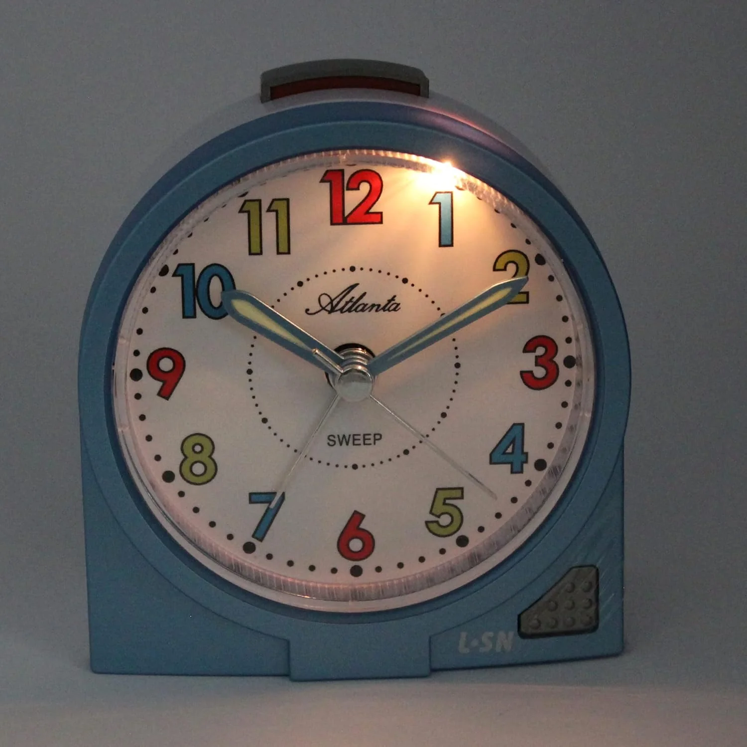 Atlanta Kinderwecker ohne Ticken Analog Jungen Blau - 2127/5 - Image 3