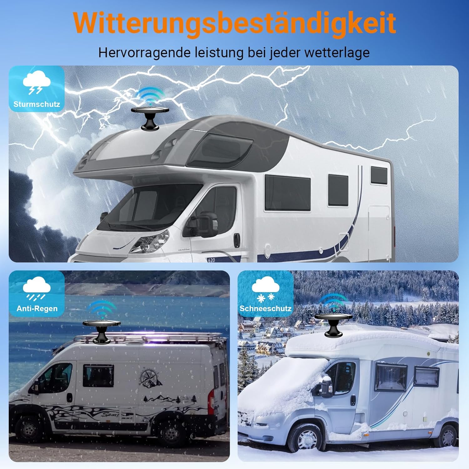 Aussenfernsehantenne,Wohnmobil-TV-Antenne, Aussenantenne 360° omnidirektionale, Kostenlose lokale Se - Image 6