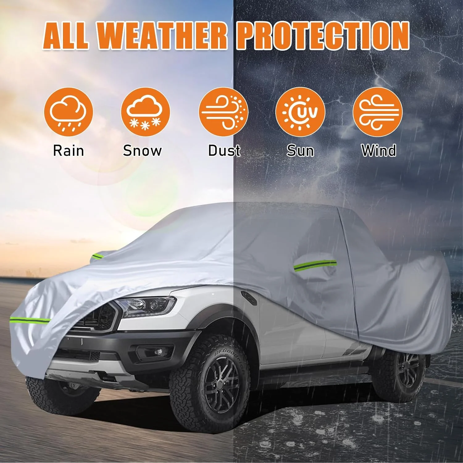 Auto Abdeckplane Vollgarage Kompatibel mit Ford Ranger, Toyota Hilux, Nissan Navara, VW Amarok, Benz - Image 6