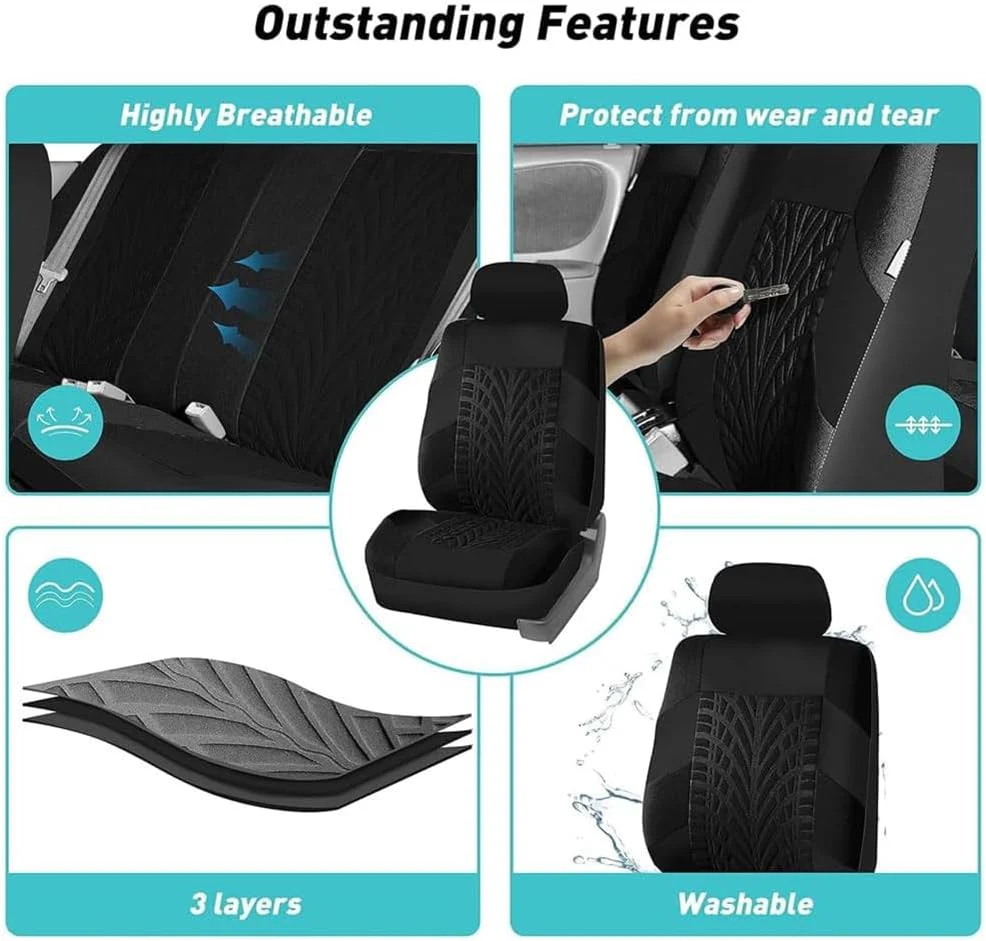 Auto Schonbezüge für Mitsubishi Space Star 2.GEN 2.gen 1998-2019 2020 2021 2022 2023 2024, Stoff Sit - Image 5