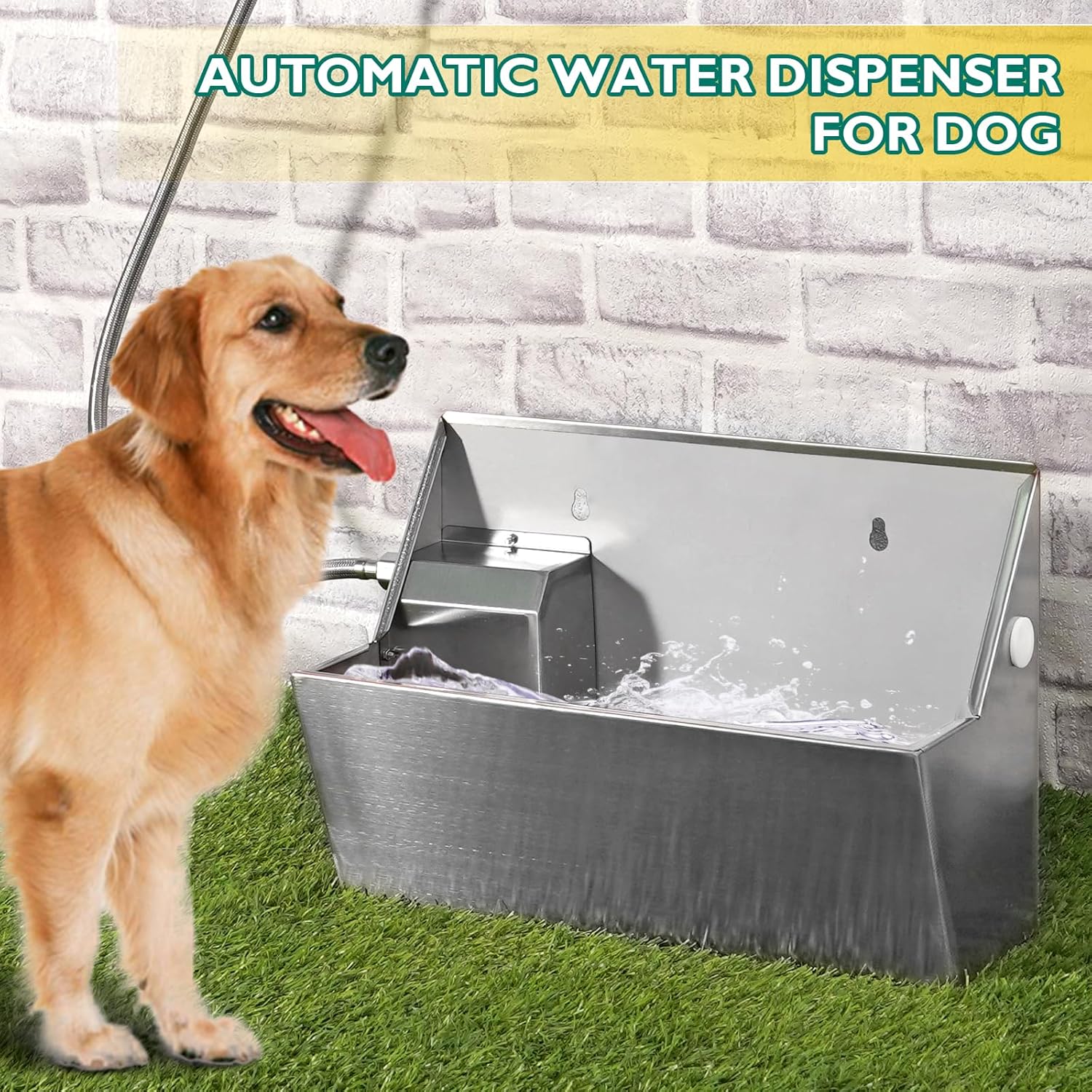 Automatischer Haustier-Wasserspender 8L, Selbstnachfüllender Wasserspender für Aussenbereich, Wasser - Image 2
