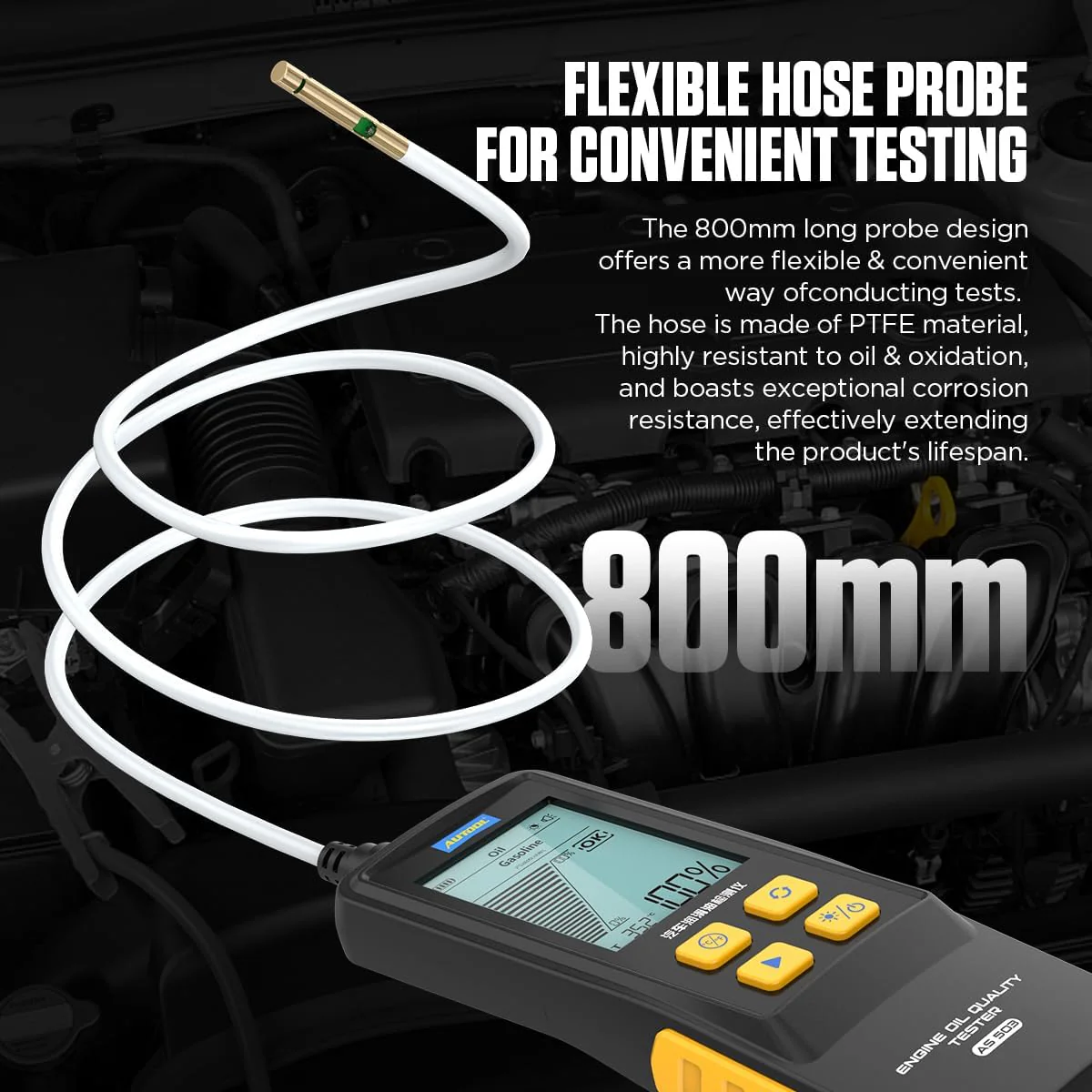 AUTOOL AS503 Motoröl Tester, Kfz Motoröl Transparenz Detektor Fahrzeug Motoröl Diagnose Tool, Motorö - Image 7
