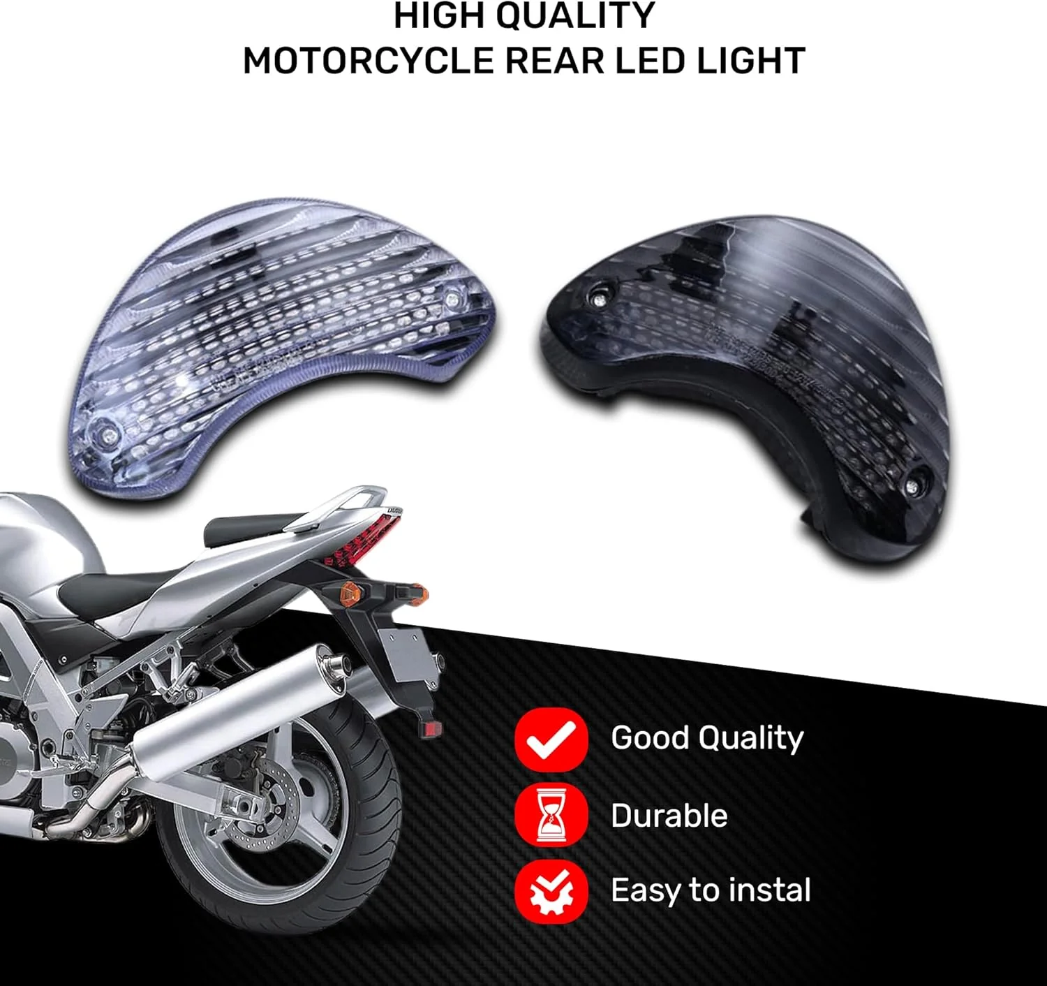 aVDB-moto LED Bremslicht/Rücklicht kompatibel mit SUZUKI SV 650 S SV650S 1999-02 Plug & Play mit int - Image 4