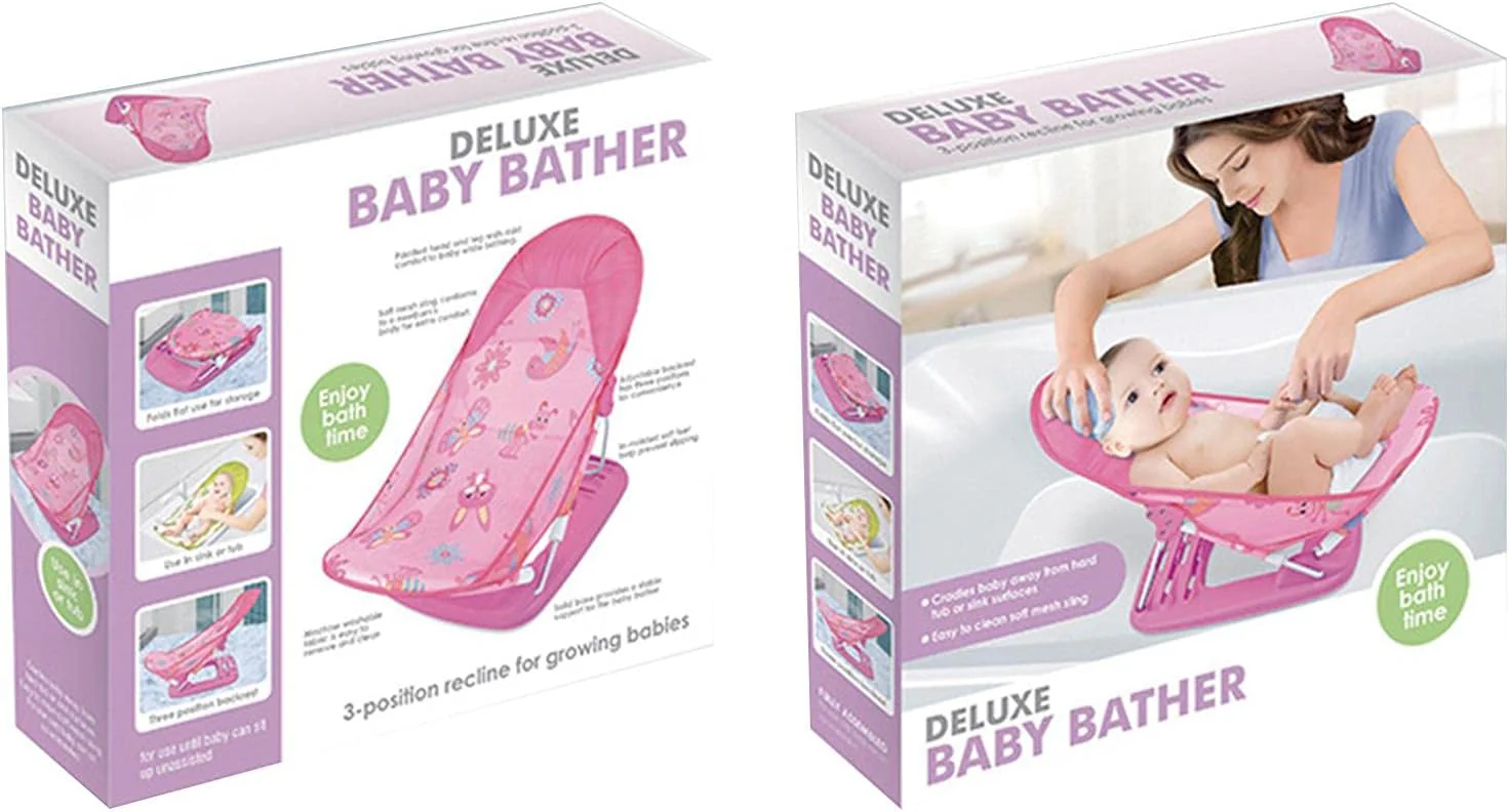 Babybadeliege,Badewannenstütze,Sommer Baby Dusche Stuhl,Säuglings Badestuhl mit Baby-Kissen, Babywan - Image 5