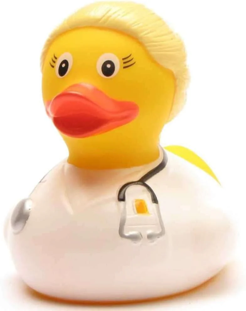 Badeente - personalisierbar (Ärztin blond Ente), Ärztin Blond Ente - Image 3