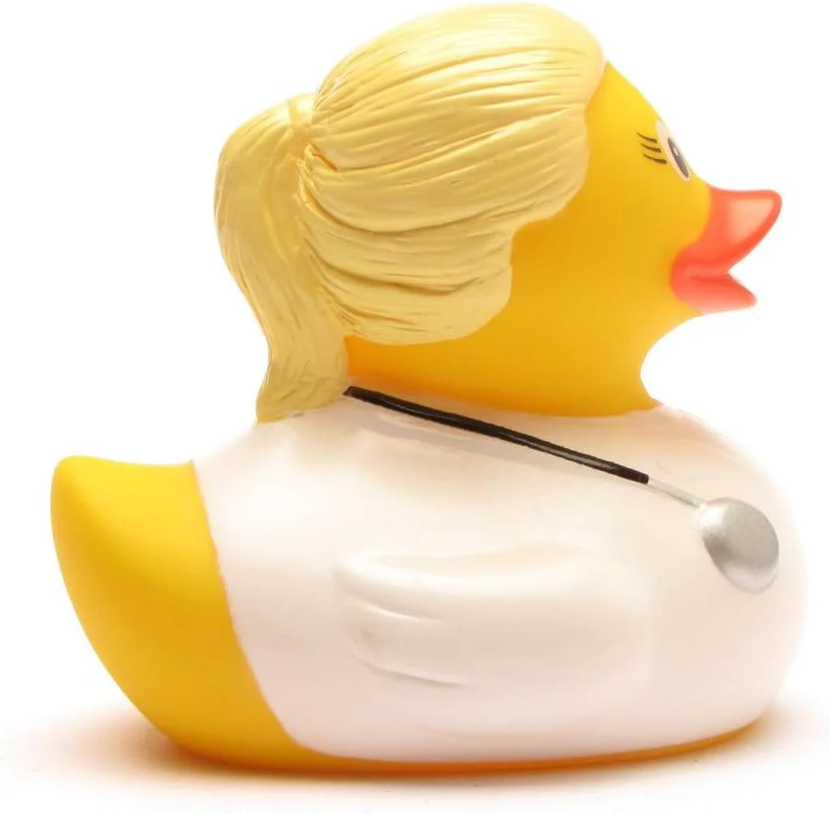 Badeente - personalisierbar (Ärztin blond Ente), Ärztin Blond Ente - Image 4