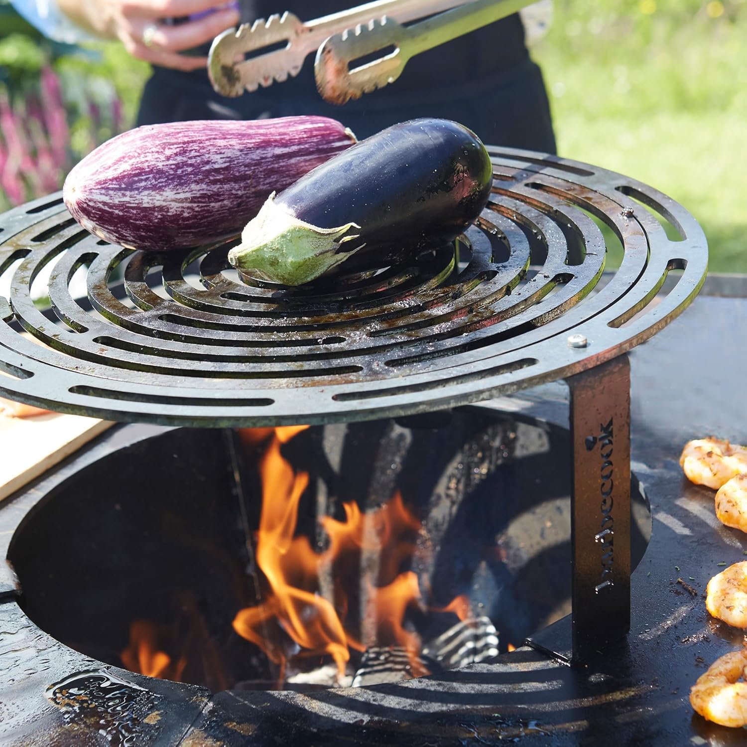 Barbecook erhöhter Grill 36cm Dynamic Centre, Grillzubehör, 6mm Dicker Karbonstahl, Grau, Erhöhter G - Image 6