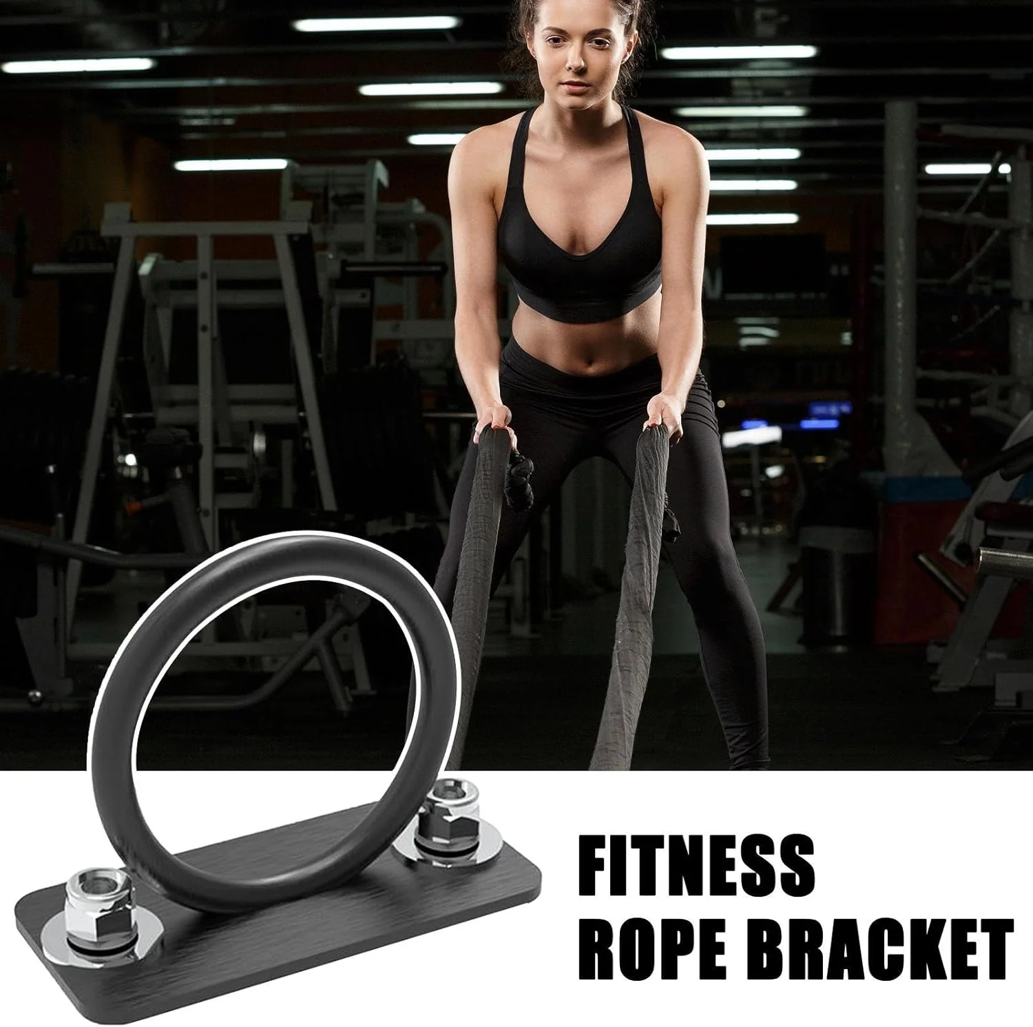 Battle Ropes Wandhalterung | Halterungen für Yoga-Schaukeln | Haken Für Turnringe Und Boxausrüstung, - Image 2