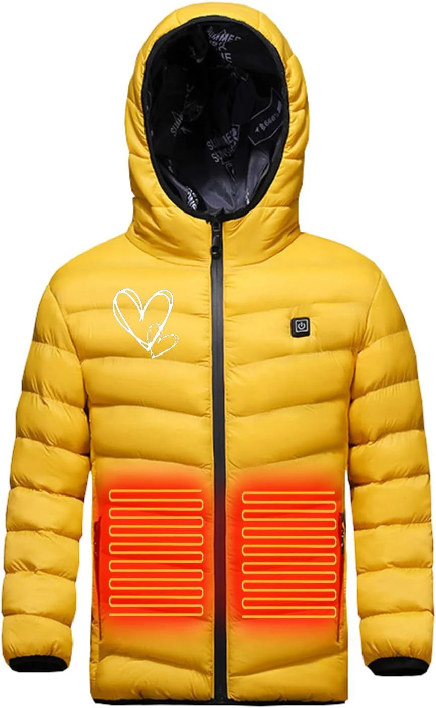 Battnot Elektrische Heizjacke Kinder Beheizbare Jacke USB Wärmejacke mit 3 Heizstufen, Beheizbare Ka - Image 5