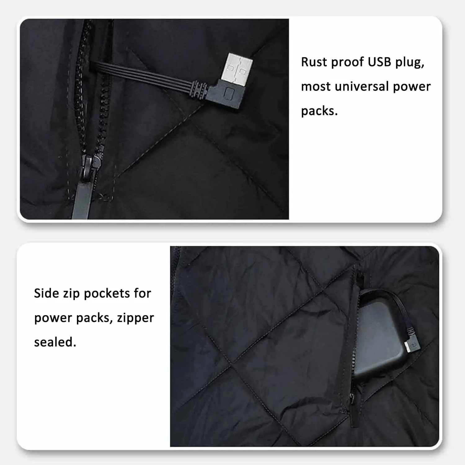 Battnot Heizweste Beheizbare Weste Kinder Jungen, Beheizbare Jacke Kinder USB Lade Weste Elektrische - Image 5