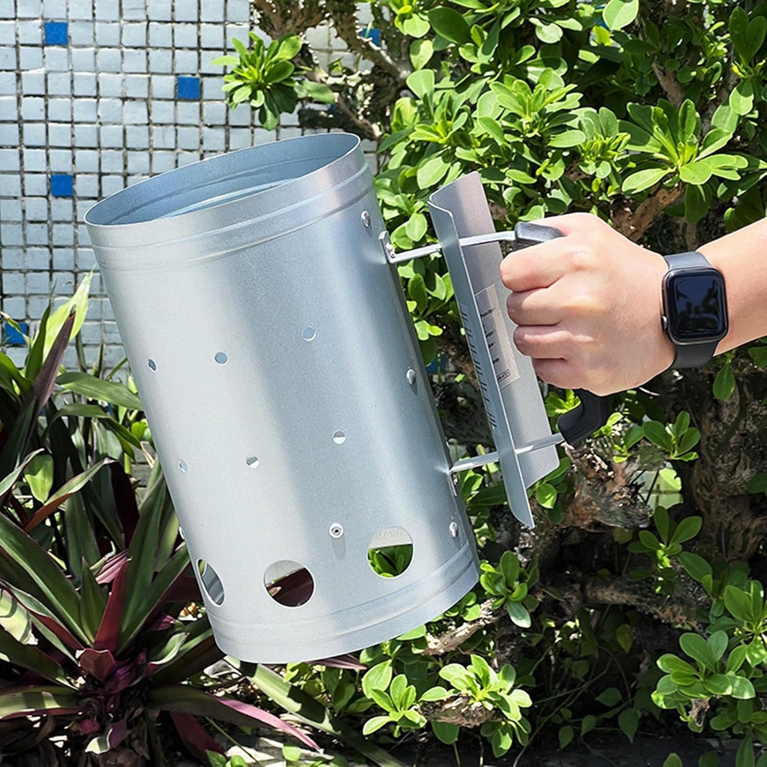 BBQ Carbon Bucket, Feuerzündfass | Feuereimer zum Verbrennen,Tragbarer Feuerholz-Zündeimer, Feuereim - Image 7