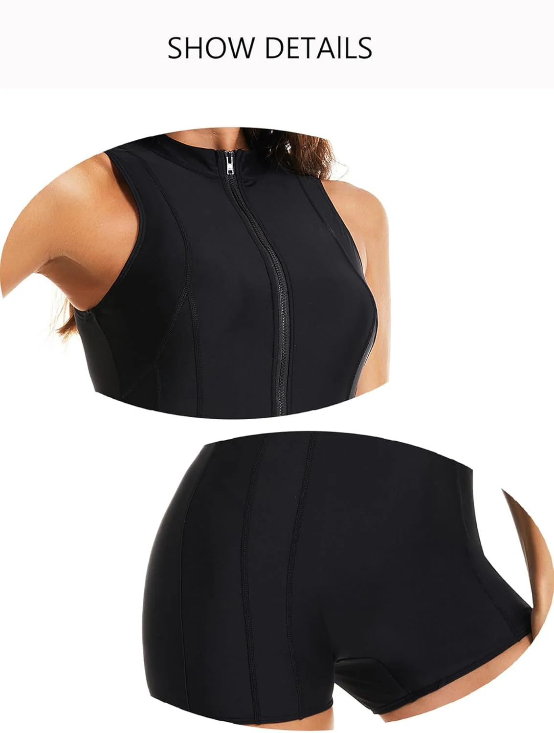 Beachkini Elegant und Funktional Kurzarm,Ärmellos,Langarm Damen Badeanzug für Surfen,Strand,Sonnenba - Image 6