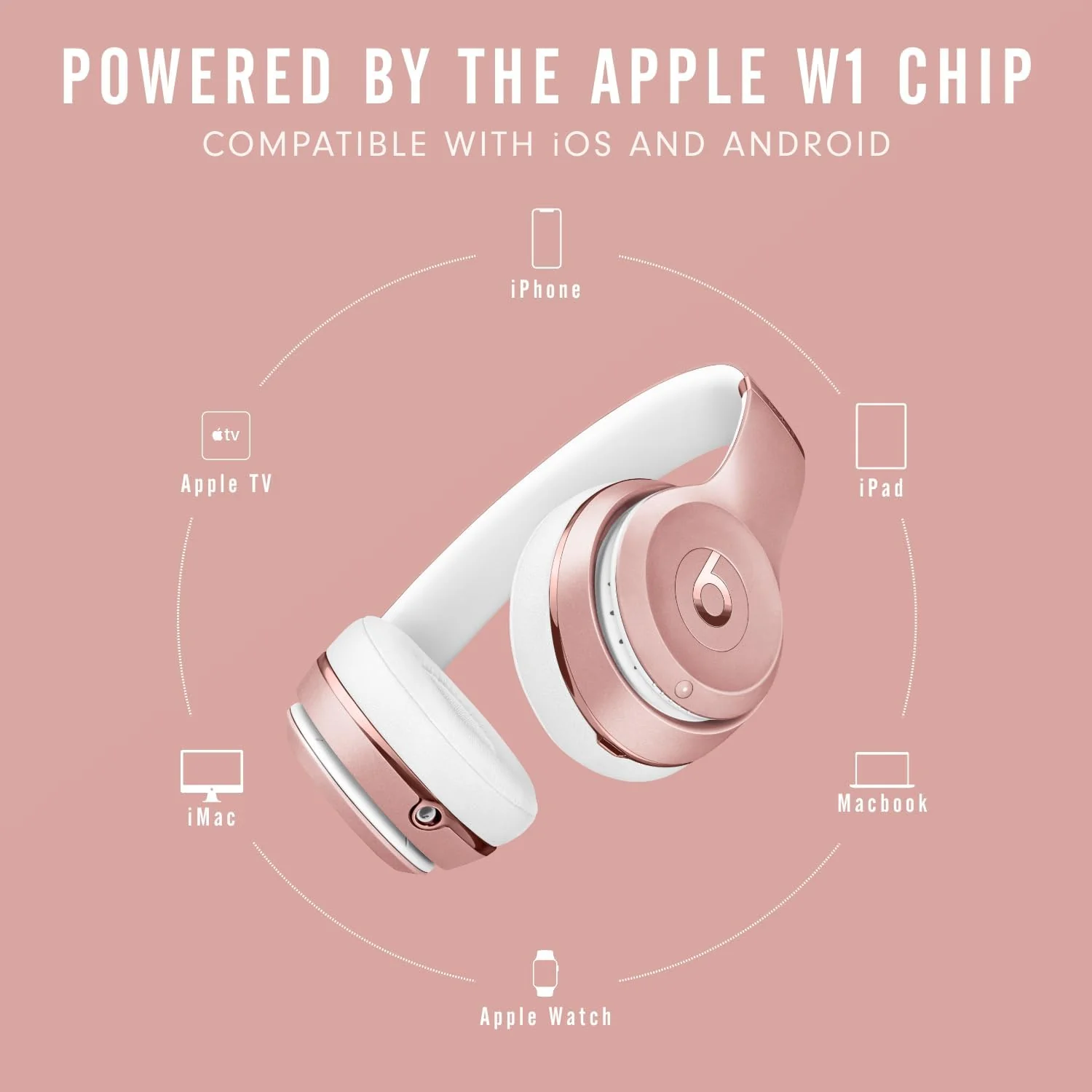 Beats Solo3 Kabellose Bluetooth On-Ear Kopfhörer – Apple W1 Chip, Bluetooth der Klasse 1, 40 Stunden - Image 2