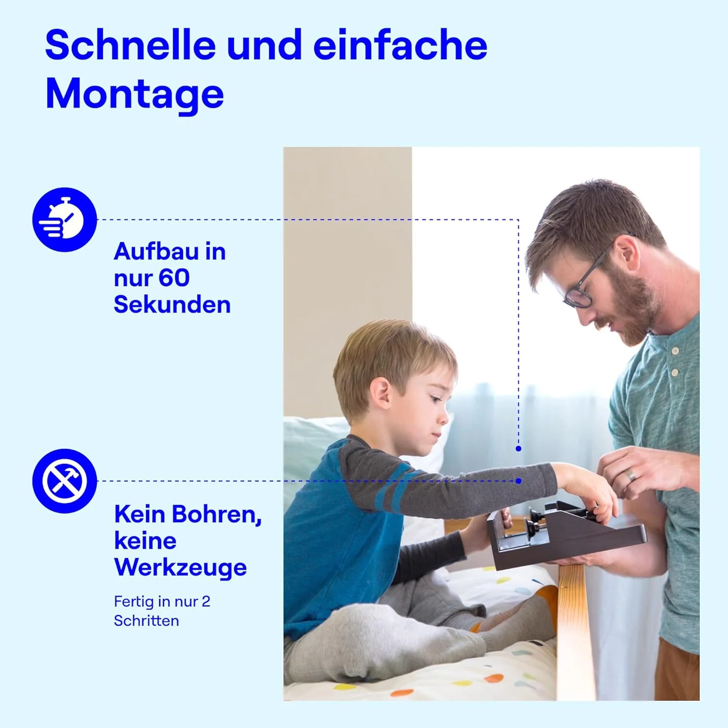 BedShelfie Nachttisch Zum Einhängen Bettablage für Schlafsaal, Etagenbett und Obere Etagenbett, Esse - Image 7