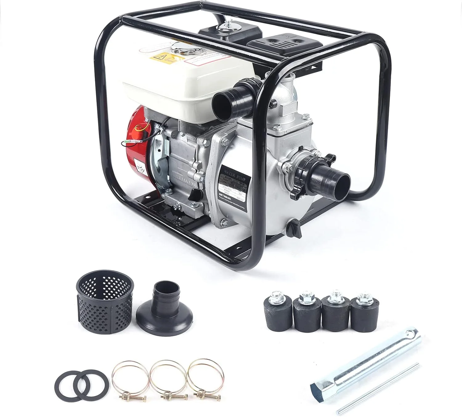 Benzin Motorpumpe Schmutzwasserpumpe Wasserpumpe Gartenpumpe Teichpumpe 2 Zoll 4 Takt 210CC - Image 8