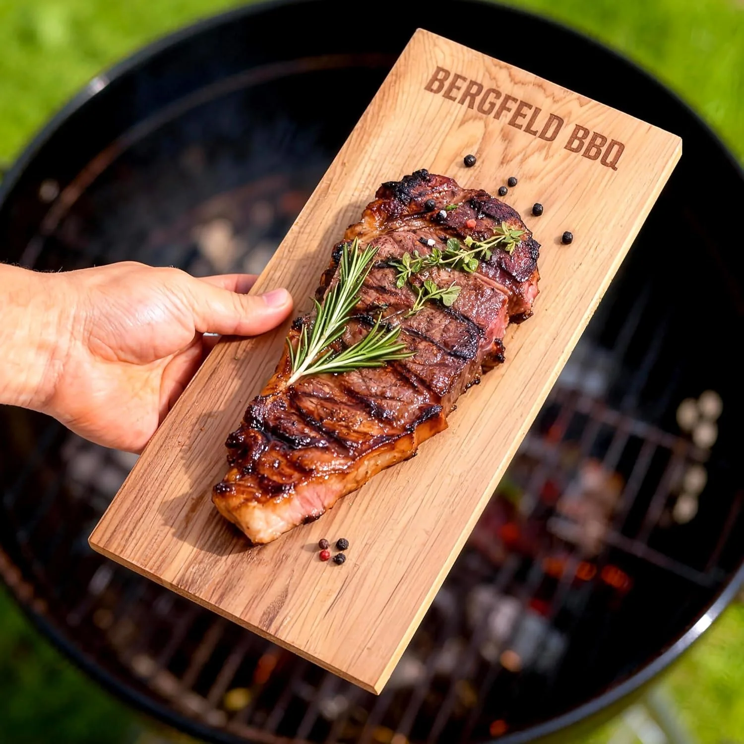 Bergfeld BBQ – 6 Stück Zedernholzbretter zum Grillen – 30x14x1 cm - Räucherbretter aus 100% kanadisc - Image 7