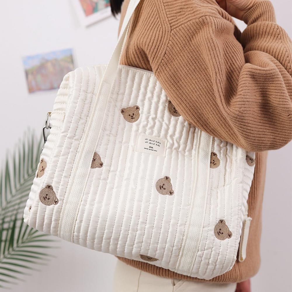 Bestickte Baby Wickeltasche, Universelle tragbare Wickeltaschen für Babys Neugeborene, Elegante Wick - Image 5