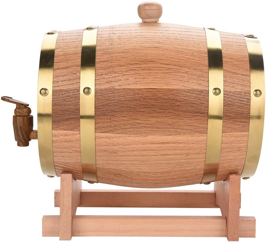 Bierspender aus Eichenholz, 3 l, mit Halterung für Whisky, Bourbon, Tequila und Wein - Image 6